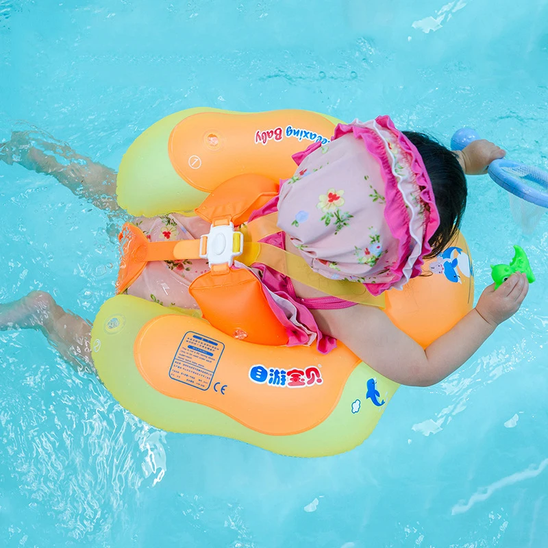 Надувное детское кольцо для плавания с защитным покрытием плавающее бассейна