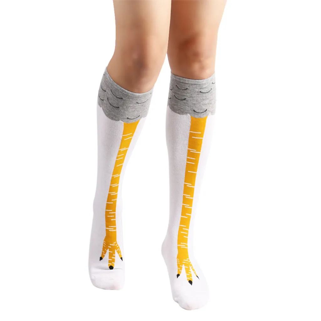 woman socks long Chicken Foot Socks Leg/Knee 3D Sock Performance Stockings medias de mujer чулки женские | Женская одежда