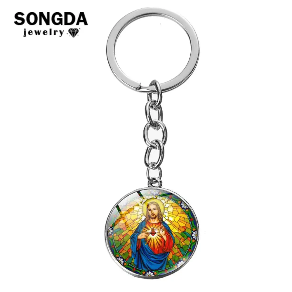 Цепочка для ключей SONGDA God брелок с портретом изображением христианского