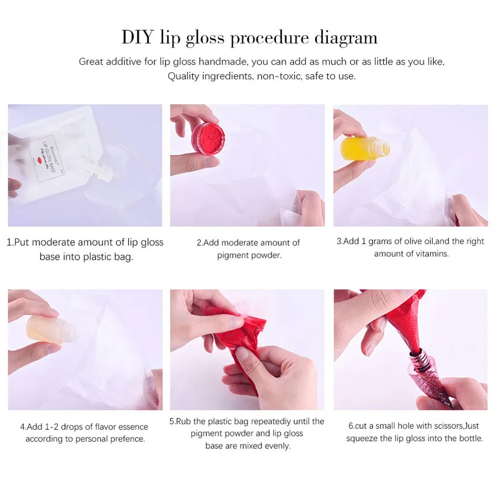 Ibcccndc губная помада Материал сделай сам прозрачный блеск для губ с антипригарным