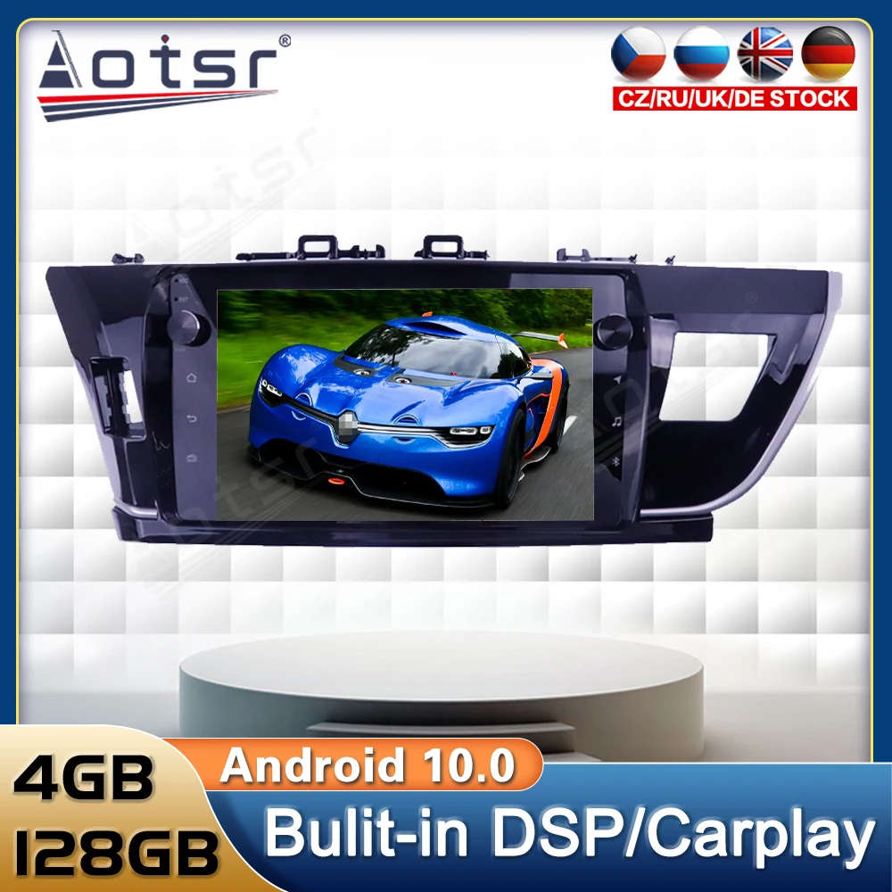 

Android Car Radio Multimedia Video Player For Toyota Corolla 2013 2014 - 2016 Navigation GPS Tesla Screen Head Unit no 2 Din HD