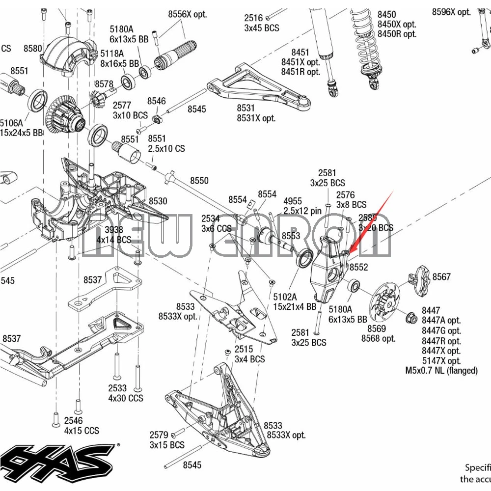 

UDR021 #8552 2P Aluminum Axle Carriers Left&Right C-Hubs For RC 1/7 Car Traxxas Unlimited Desert Racer UDR 85076-4 85086-4