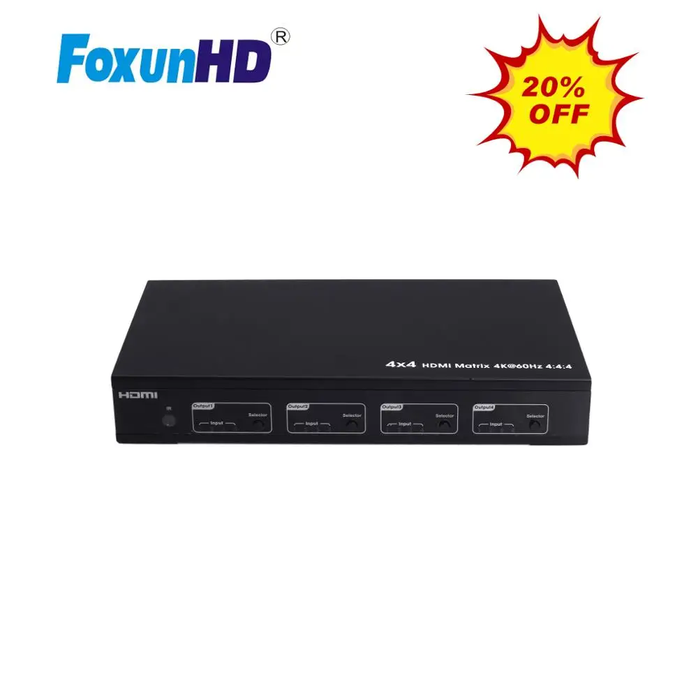 Матрица HDMI 4X4 с поддержкой HDCP2.2 MX09B и аудио интерфейсом SPDIF матричный коммутатор 4k