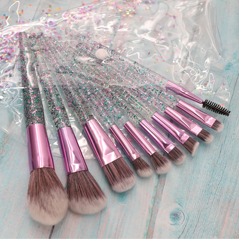 FAY Beauty 10 шт. набор кистей для макияжа лица Тени век/Подводка глаз Профессиональные