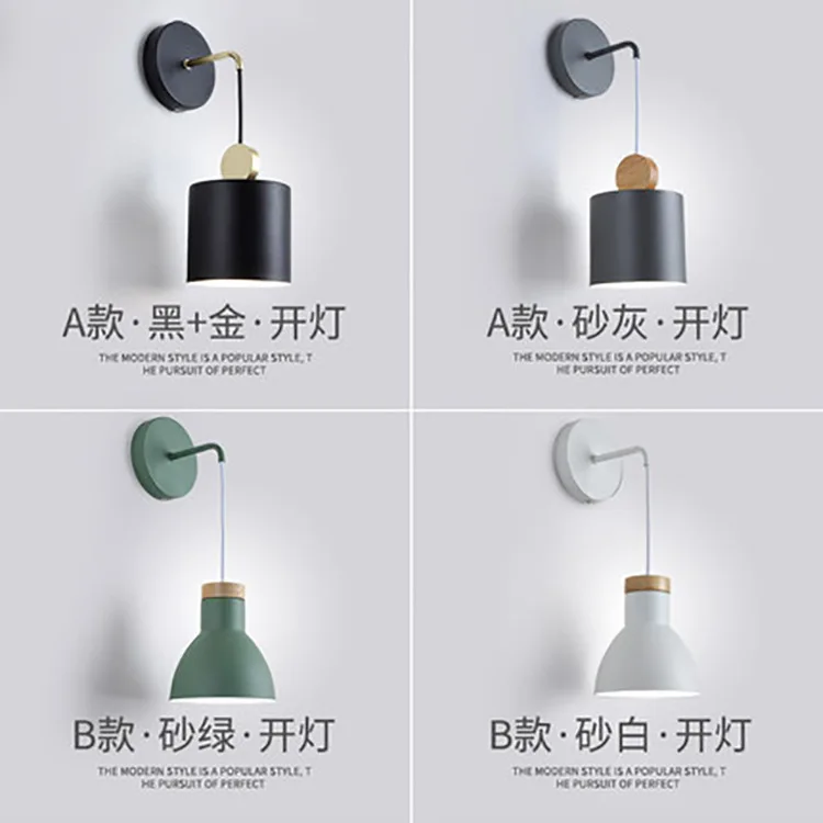 nordice stone crystal lampes suspendues bedroom light led corridor bedside wall lamp | Освещение