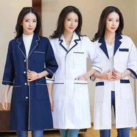 solid color slim cotton simple anti wrinkle overalls suit beauty salon uniform laboratory pet shop scrub overalls suit