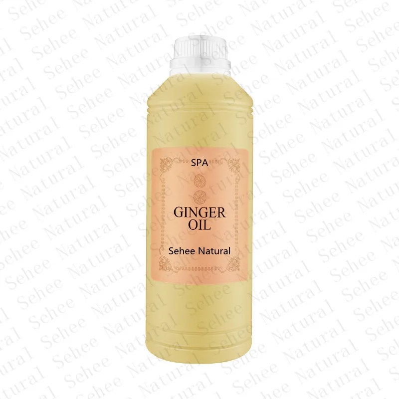 1000ml Ginger Oil Fresh Ginger Massage Cream Spa Beauty Salon Essential Oil Open Back