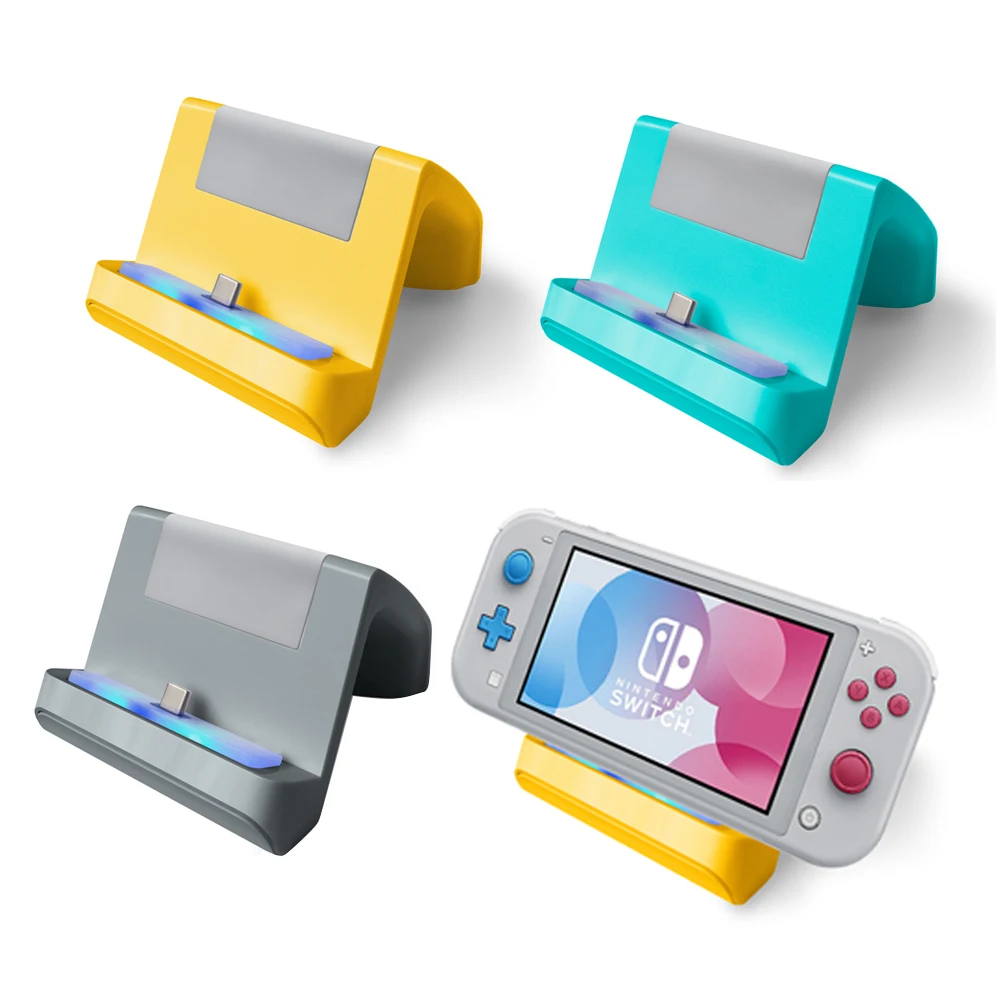Type-C USB 3.0 Charging Dock Base Fit For Nintend Switch Lite Portable Charger Base Stand For N-Switch Lite Console