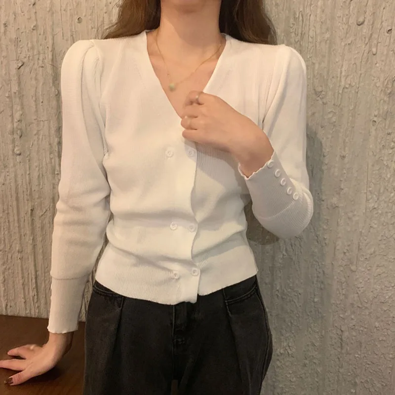 

V-neck Sweater Women's Outer Wear Loose Autumn And Winter Cardigan Short Coat