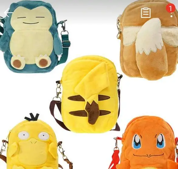 Аниме Покемон женская сумка через плечо карманные монстры Пикачу псик чармандер