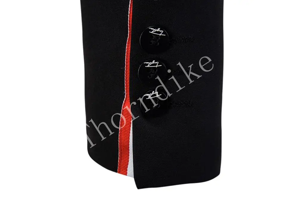 Мужской костюм Thorndike Мужские костюмы (пиджак + брюки) новейший дизайн черный