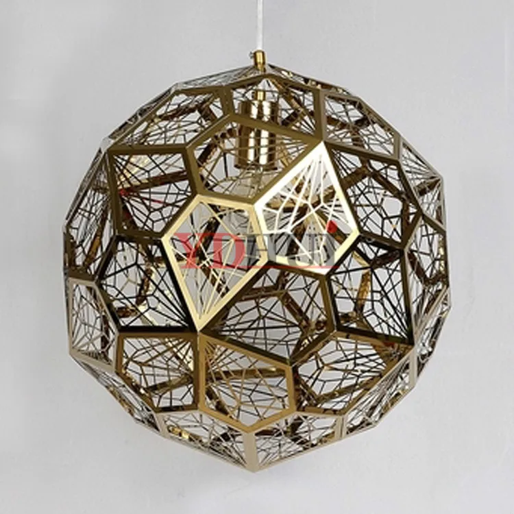 Постмодерн индивидуальная креативная сценическая шариковая Золотистая люстра