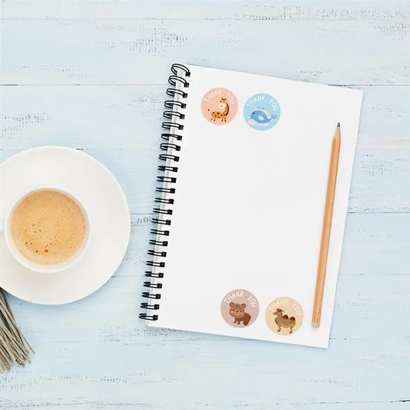 

6 Rolls Practical Round Rewarding Stickers Office Stationery Decoration Labels