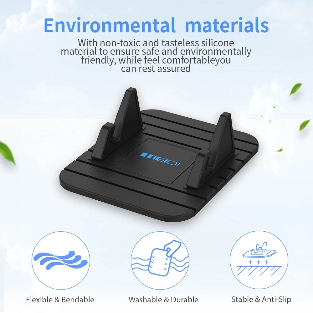 Универсальный автомобильный нескользящий коврик для приборной панели держатель