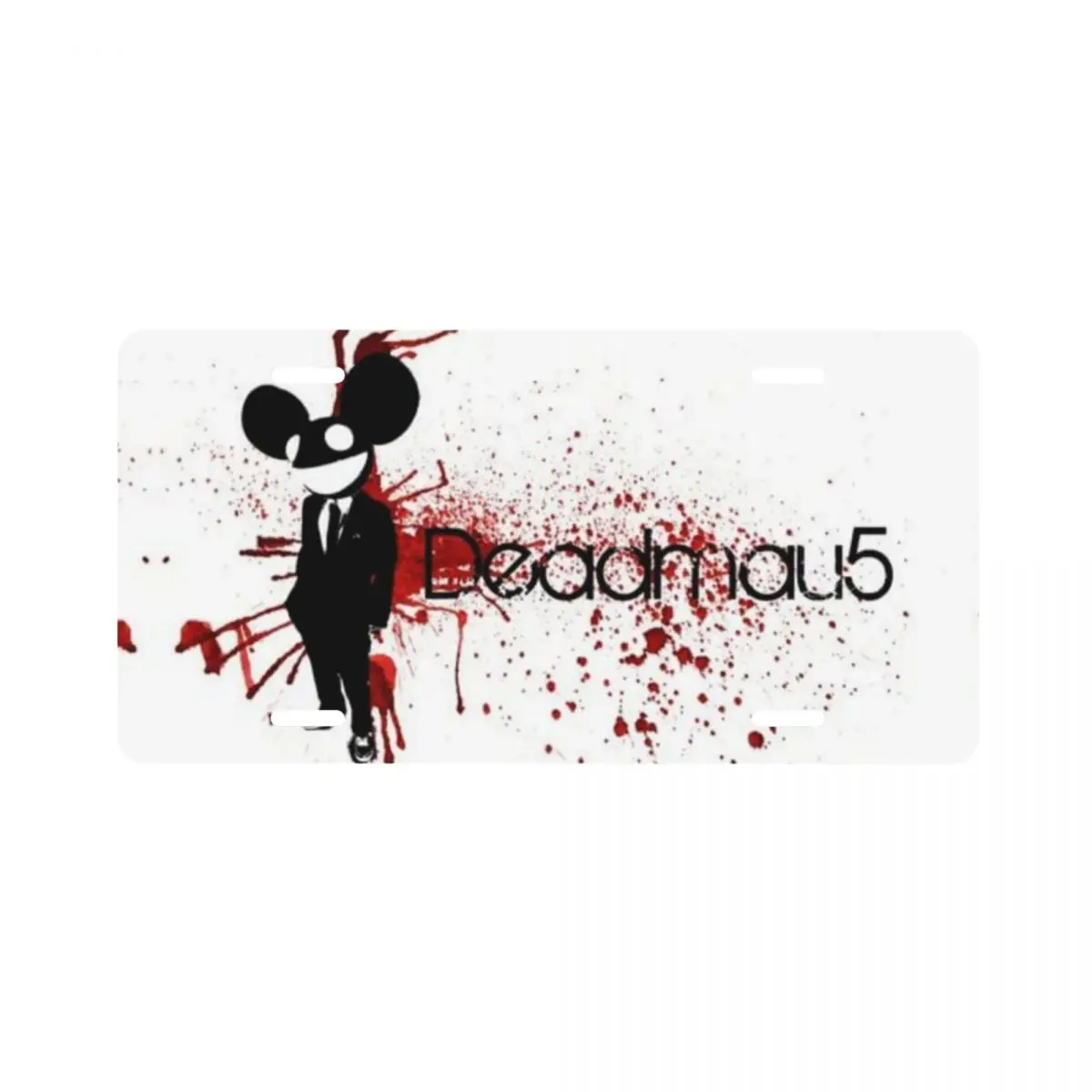 

Украшение металлического номерного знака 15 см x 30 см с узором Deadmau5