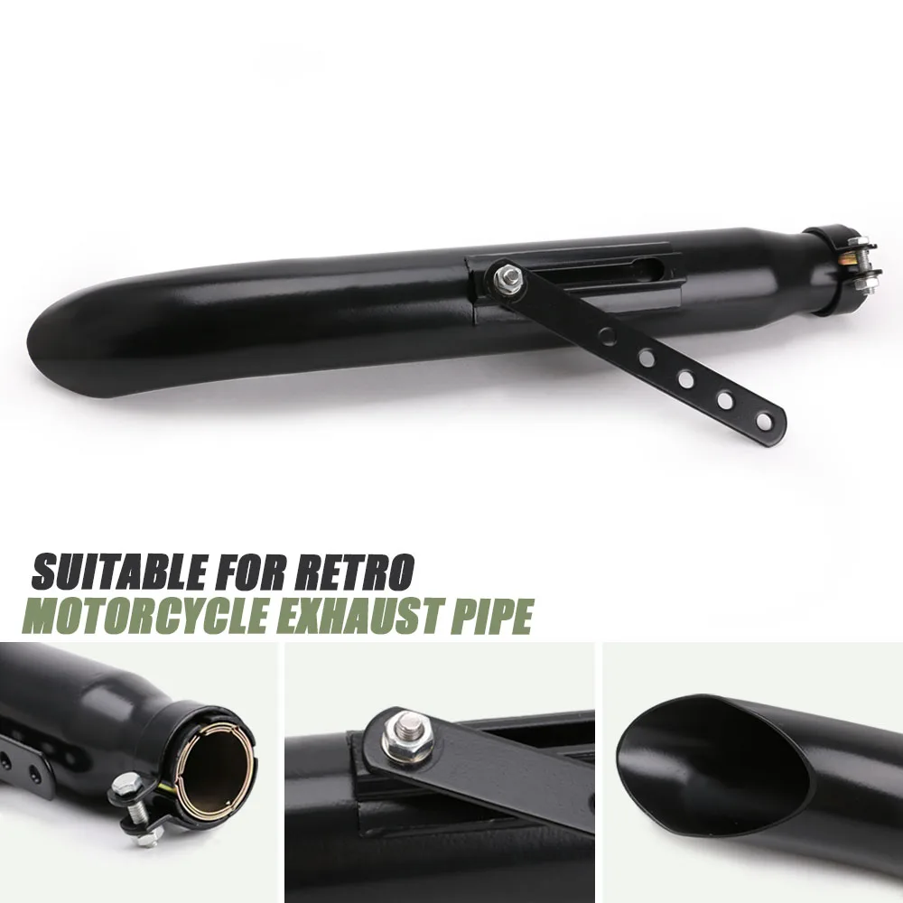 Мотоциклы нержавеющая сталь слэш глушитель выхлопной трубы для 1 3/8 &quot 1/2&quot 5/8 3/4