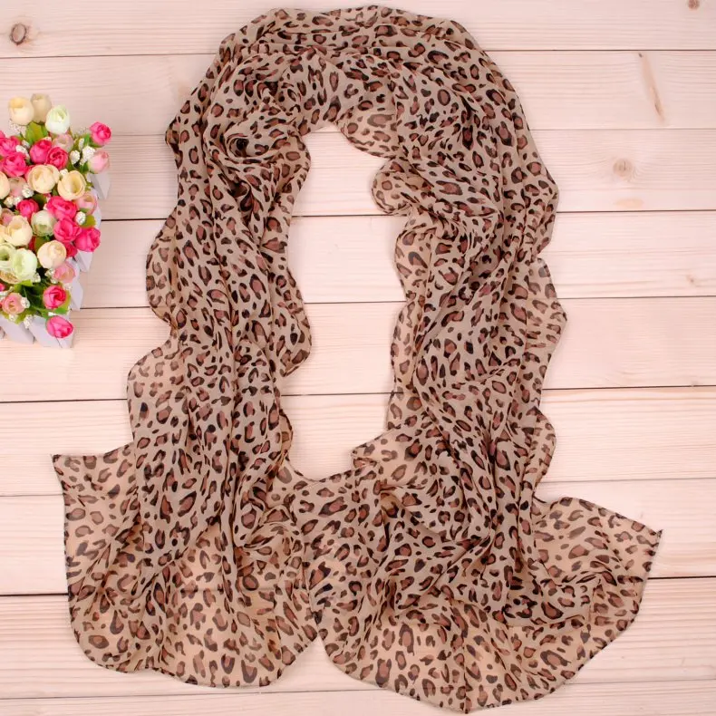

2020 New FAL/WIN Leopard Dot Print chiffon scarf silk square hijab cool shawl ladies foulard femme Scarves hair bufanda mujer