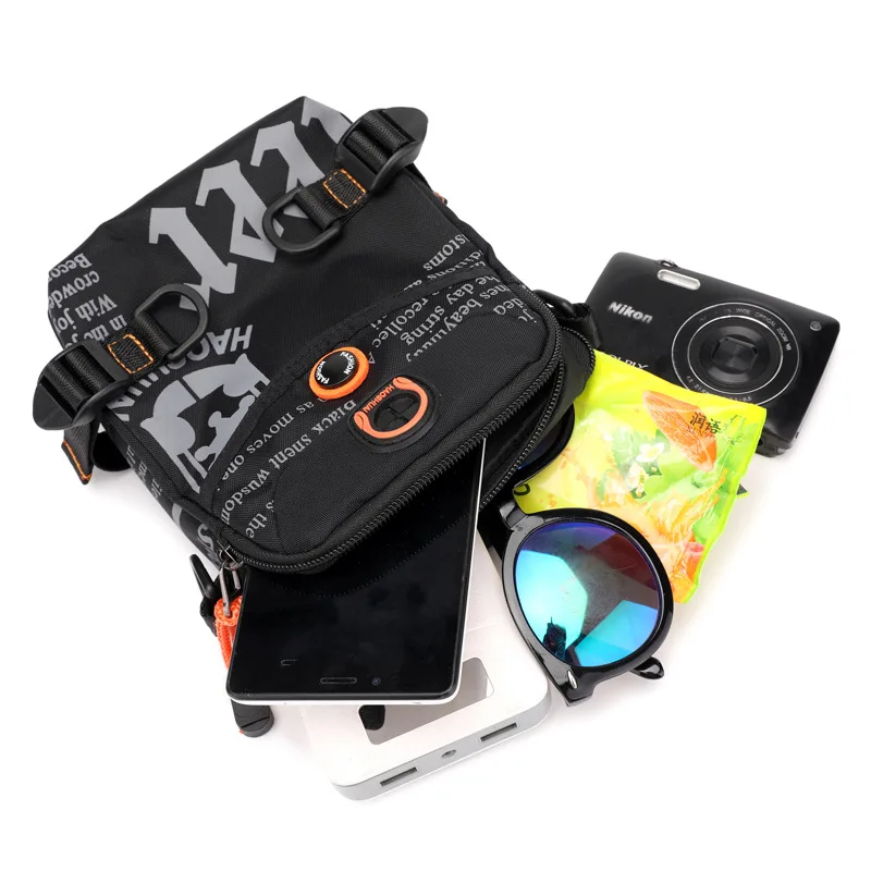 

New Fashion Trend Single Shoulder Bag Outdoor Leisure Messenger Bag Canvas Bag Waist Bag Hanging Bag Multifunctional Small Bag