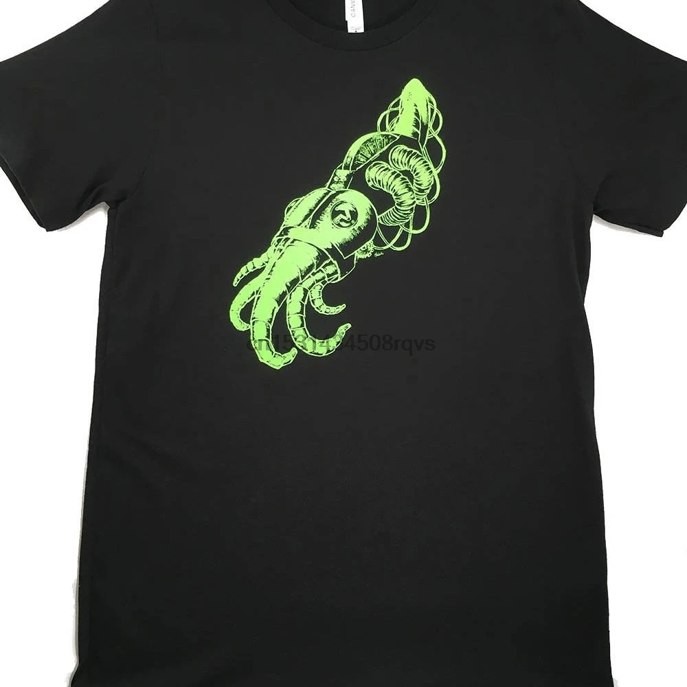 Футболка с принтом роботизированной рыбы оригинальный шелковый экранированный