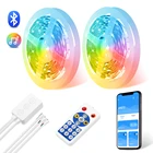 RGB Светодиодная лента 5 м 10 м WS2812b DC5V индивидуально Адресуемая светодиодная Пиксельная полоса 30 светодиодовм гибкая лента контроллер адаптер Набор