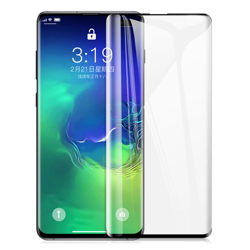 Полностью изогнутое закаленное стекло для samsung Galaxy S10 S9 S8 Plus S10E Защита экрана S7 Edge