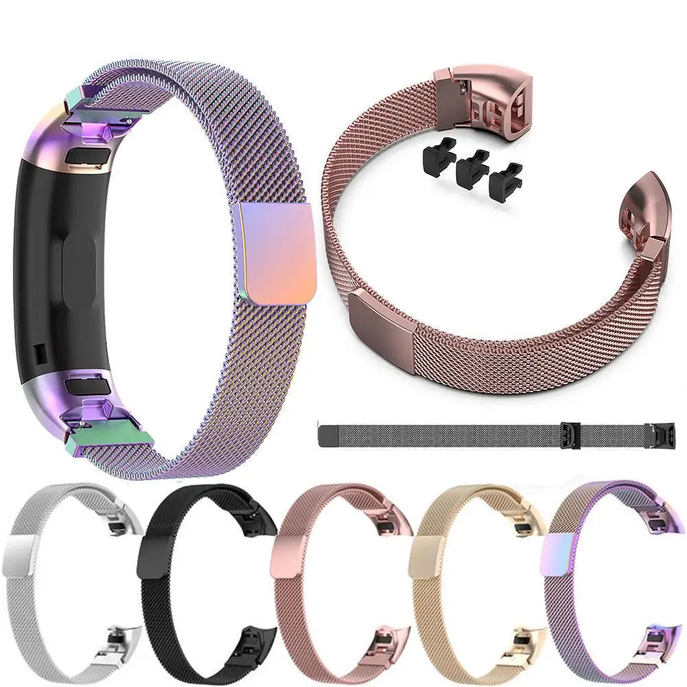 

Watchband For Huawei Honor Band 5/ 4ENC Smartwatch Wristband Replacement Stainless Steel Mesh Wrist Strap for Band 5 4