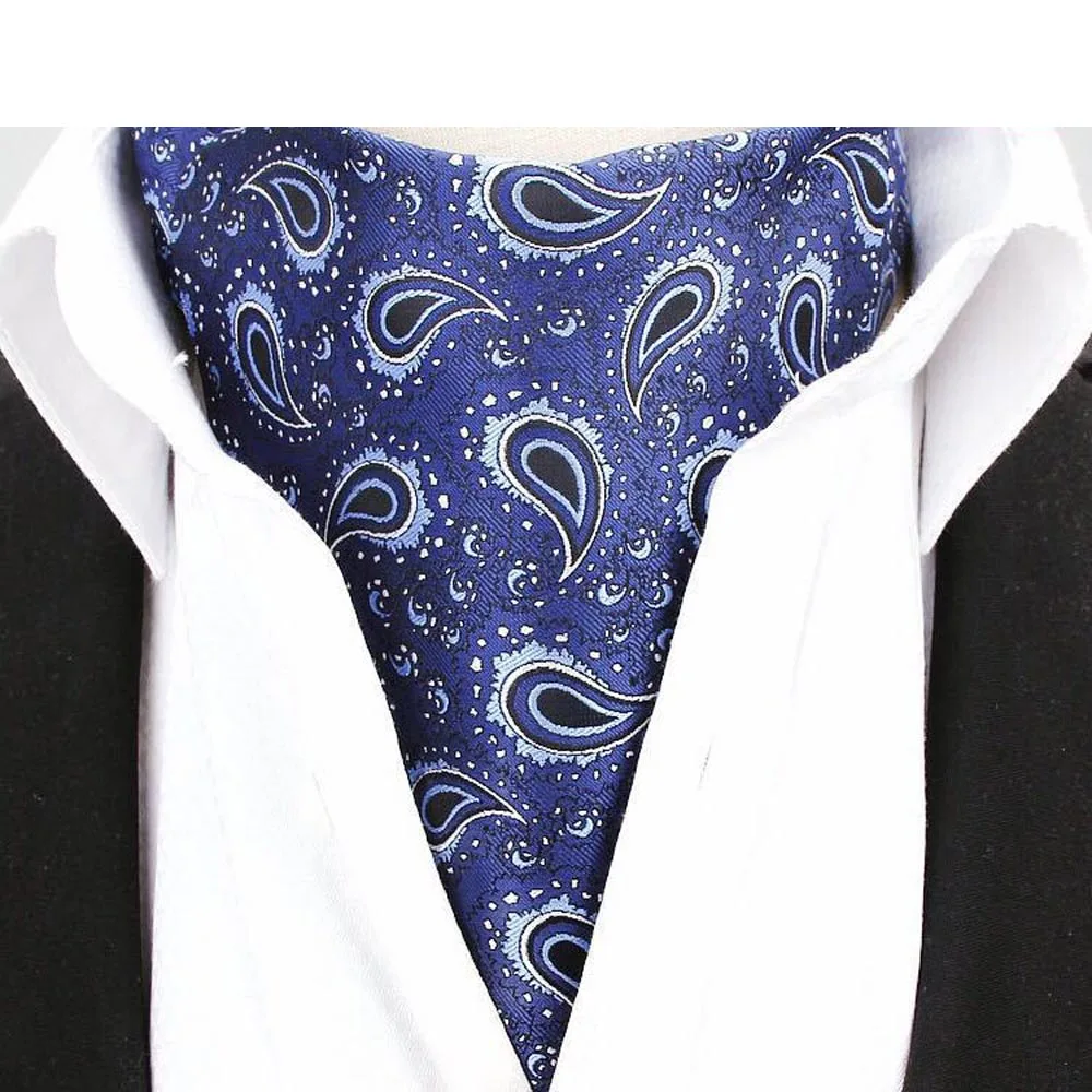 Men Paisley Floral Cravat Tie Scarves Ascot Wedding Business Neckwear Necktie QNTIE0316 | Аксессуары для одежды