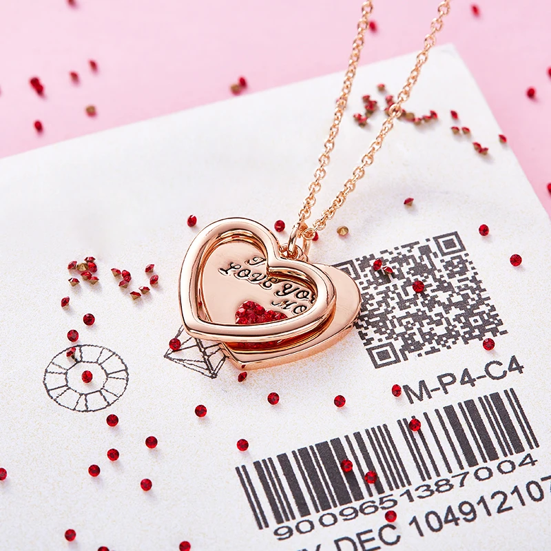 CDE Модные женские ювелирные изделия с надписью &quotЯ люблю тебя мама/I love you двойной