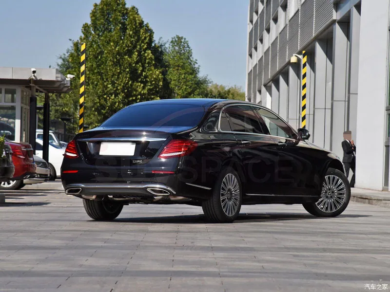 E класс PP Диффузор губа на задний бампер с наконечниками для Benz W213 E200 E300 E43 Sport Change