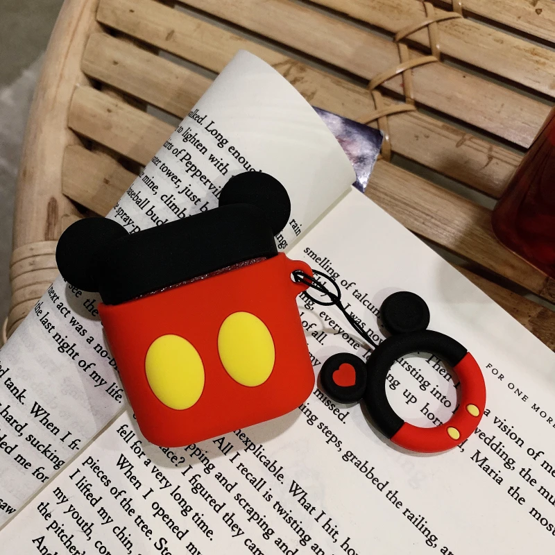 3D мультфильм для Airpods силиконовый стежок чехол для Apple Air pods милый чехол для гарнитуры наушников чехол для Earpods аксессуары - Цвет: 12