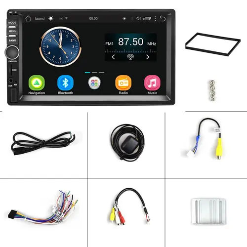 Without Camera Podofo Android 2 Din автомагнитола 7 ''Мультимедиа Видео плеер Универсальный Авто Стерео gps для Volkswagen Nissan hyundai Kia toyota - Цвет: Without Camera