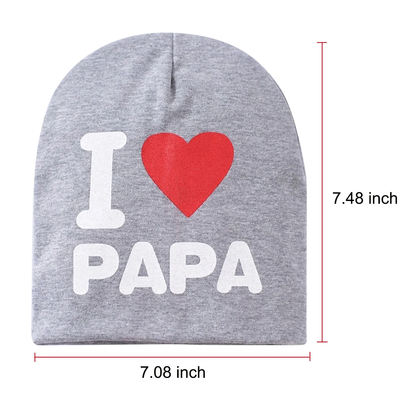 

Letter Papa Print Spring Baby Hats For Girls Cap Ear Newborn Boys Girls Knitted Print Caps Beanies Baby Bonnet Toddler Kids Hat