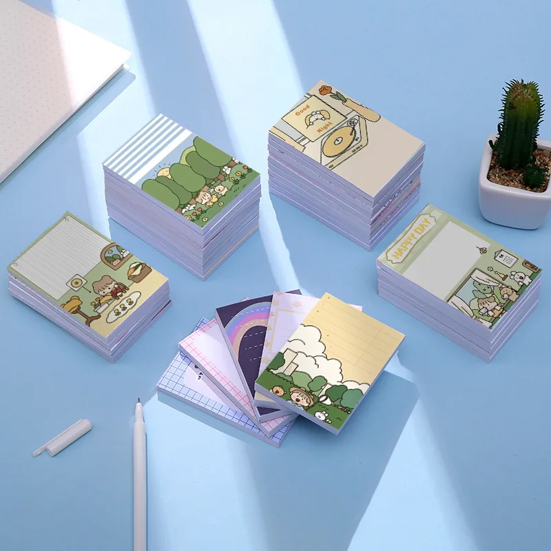 Японский милый блокнот для записей план студентов бумага корейские канцелярские
