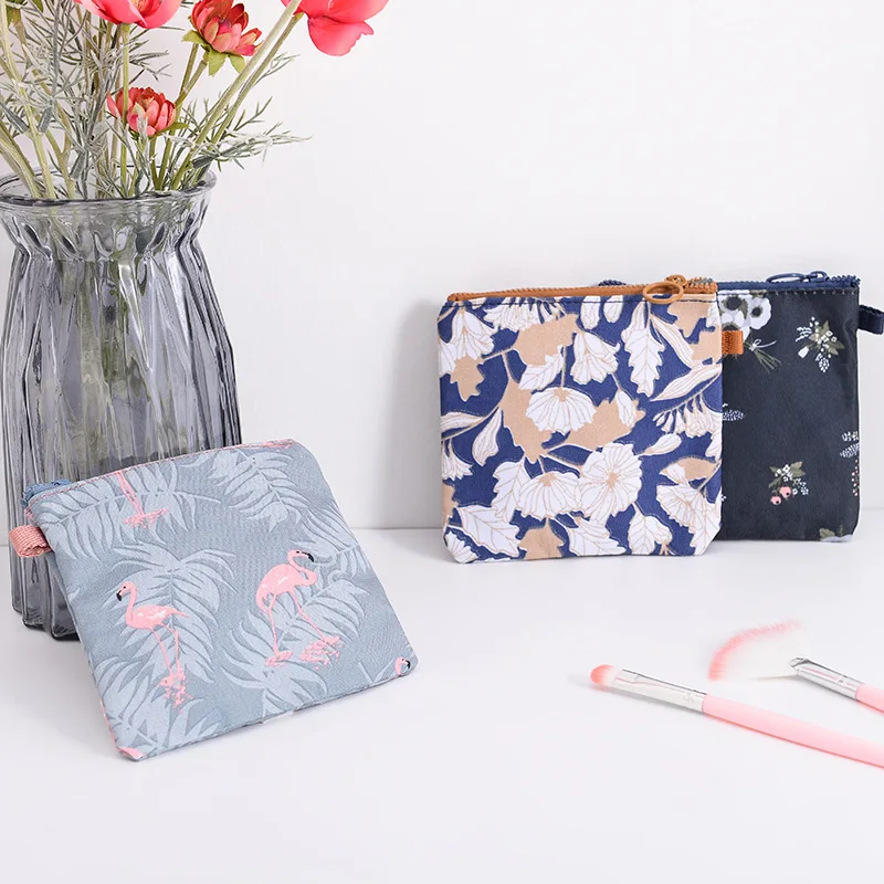 Сумка для хранения гигиенических салфеток с фламинго|Сумки вещей| |