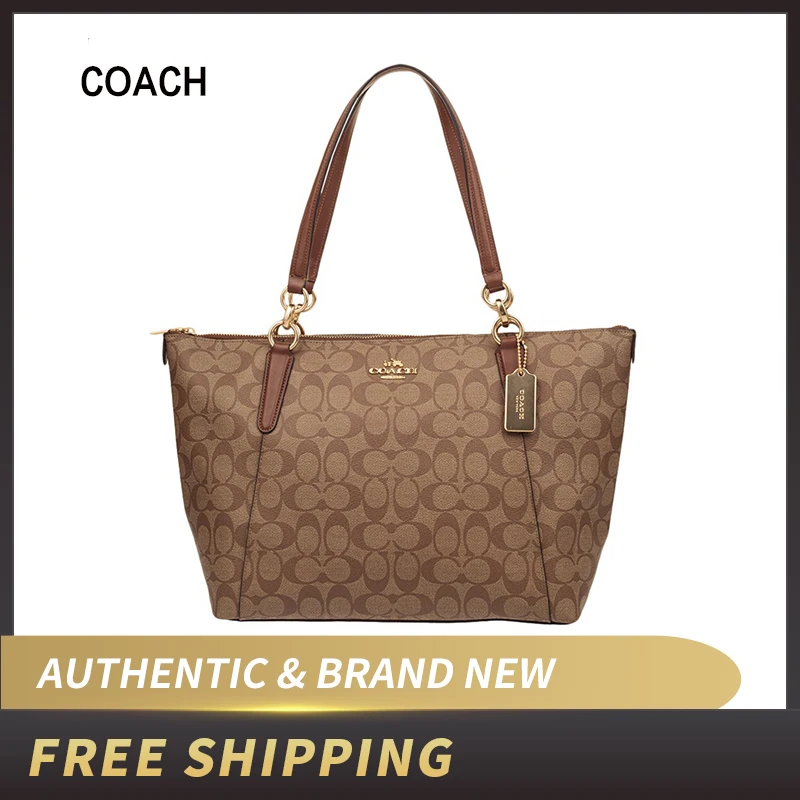 Сумка-тоут COACH AVA F58318 Сумочка на плечо с надписью | Багаж и сумки