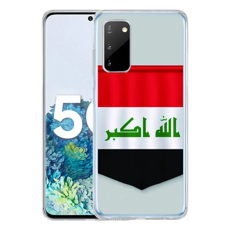 

Iraq Flag Phone Case For Samsung S10 S10lite 2019 S9 S9plus S8 S7 Transparent Cases