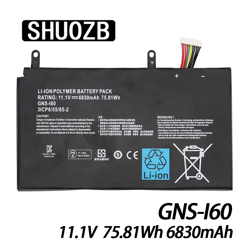 Bateria do Laptop Gns-160 para Gigabyte P35g v2 P35x v3 P37x v5 P57w P57x v6 P35k P35w P35n P37w 961ta010fa Gns-i60 31cp6 – 55 85-2