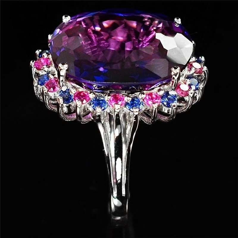 FDLK женские модные кольца с подсолнечником изысканное овальное кольцо