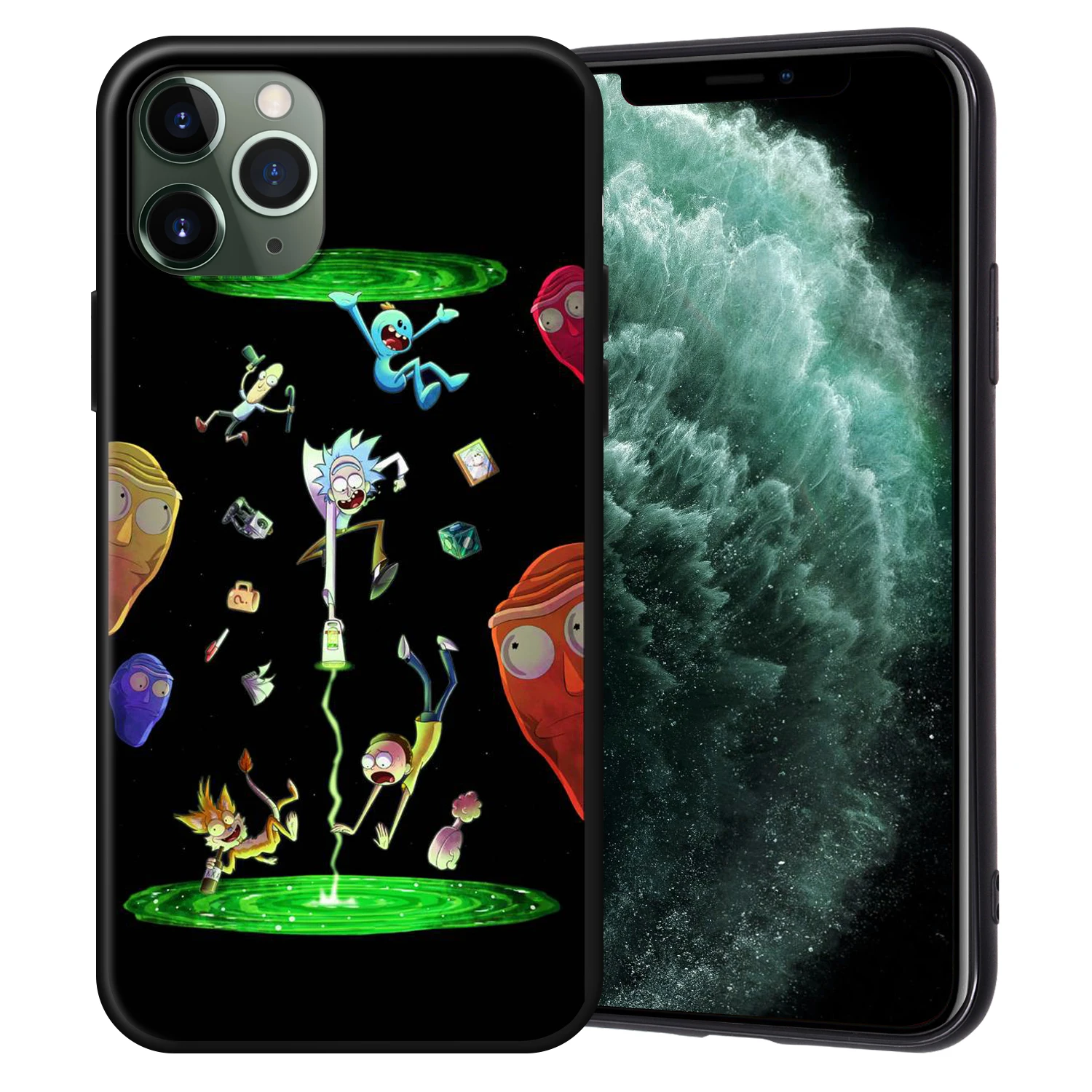 Рик и Морти черный чехол ТПУ для iPhone XR XS Max X Coque для iPhone 11 Pro Max чехол для iPhone 7 8 6 6S Plus 5 5S SE Fundas - Цвет: H6283