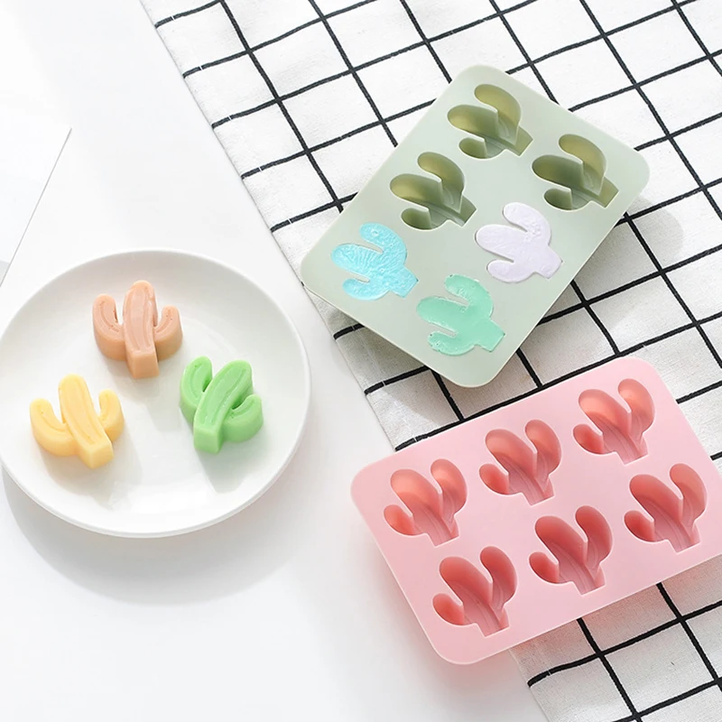 

Kitchen Baking Tool Silicone Chocolate Mold DIY Homemade Cactus Shape Biscuit Molds Cake Cookie Gadget Pastry Suger Jelly Gadget