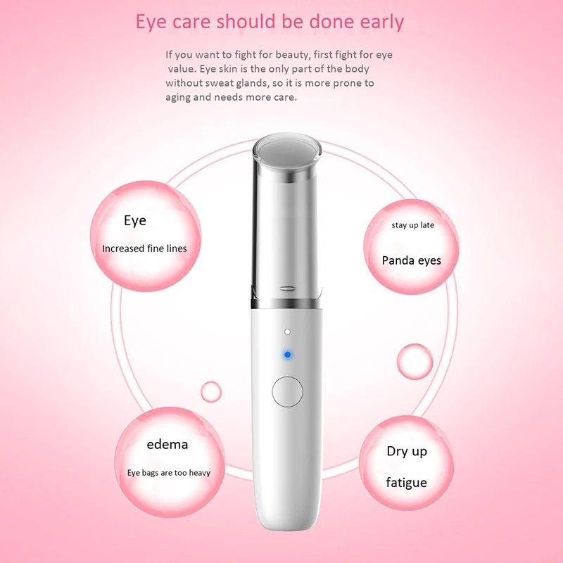 

Electric Heated Eye Massager Device Lip Facial Massage Vibration Thin Face Magic Stick Anti Wrinkle Beauty Eye Care Tool
