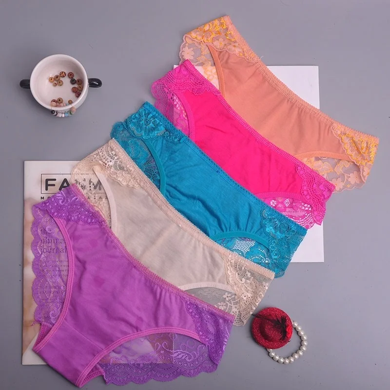 colorful Women's Sexy lace Thongs G-string Underwear Panties Briefs For Ladies T-back lingerie 1pcs/Lot ah74