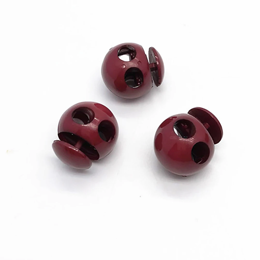 

50Pcs Assorted Colors Plastic Cord Lock 2 Holes 21*18mm Toggle Cord Stopper Sportswear Shoelace Cord Rope DIY Craft Accessories