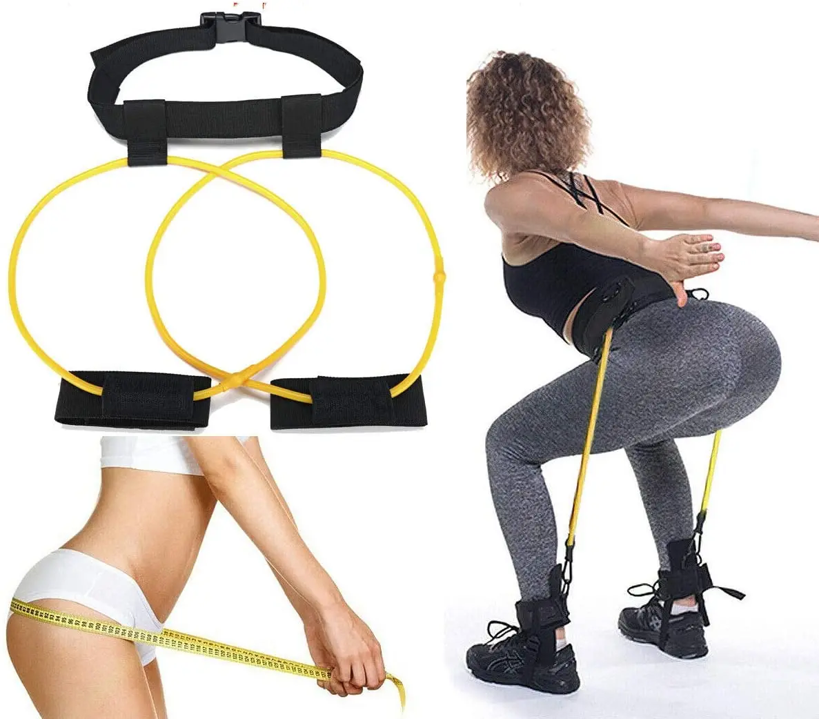 

Booty Resistance Belt Bands Stretching Strap Training Resistance Band Booty Stretcher for Home Fitness Exercise