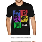 Мужская рубашка с коротким рукавом See You Space, недорогая брендовая рубашка для мальчиков, футболка с принтом 