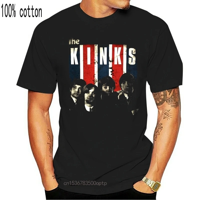 

Винтажная футболка с изображением рок-группы The Kinks, новые футболки с графическим принтом, брендовая одежда, забавная футболка, топ, женская ...