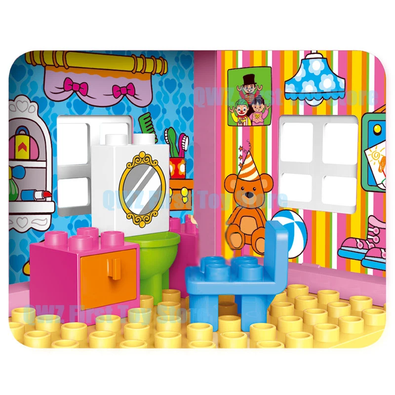 Сделай сам большие частицы друзья розовый город девушка принцесса розовая