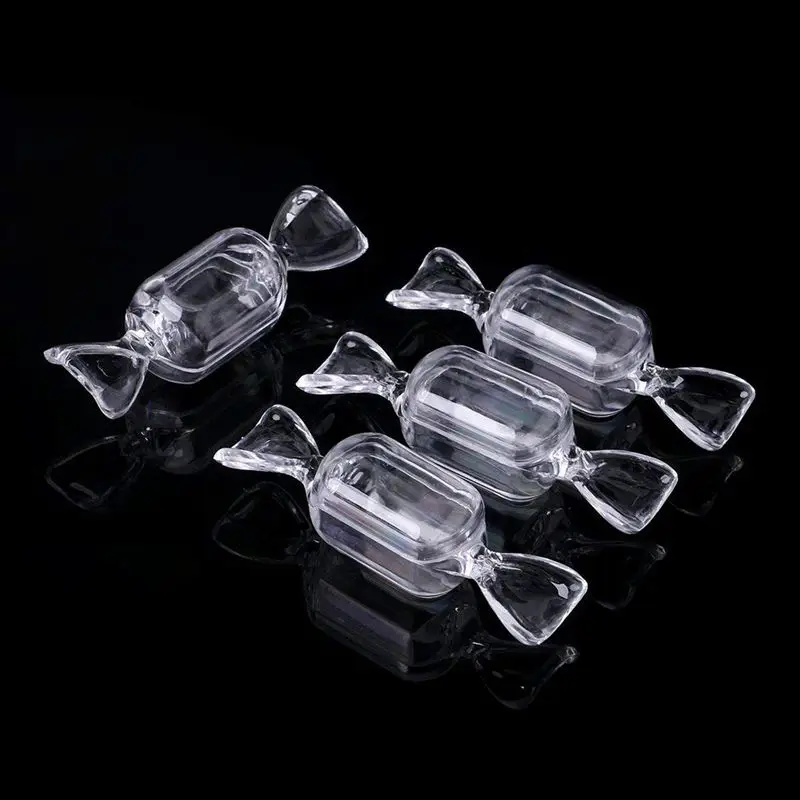 10Pcs Transparent Plastic Candy Box Clear Storage Container Wedding Party Favors | Дом и сад