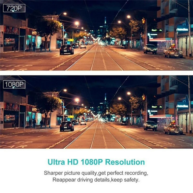 4," 1080 P 170 градусов с двумя объективами сенсорный экран камера для машины DVR видеорегистратор Передняя Задняя Авто рекордер ночного видения вождения рекордер