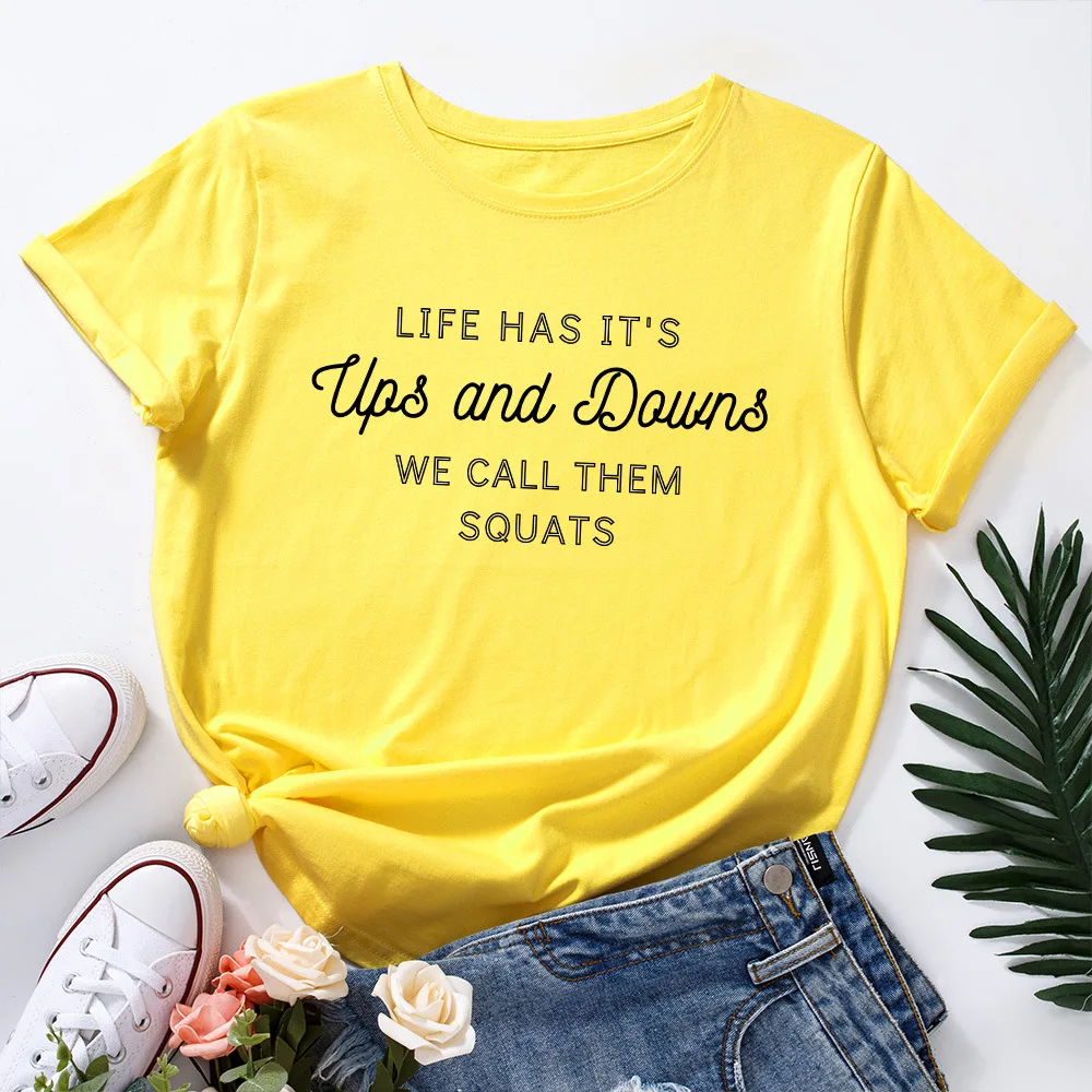 

Plus Size 100%Cotton Women T-shirt Harajuku Letter Printed Tshirt Casual O-neck Short Sleeve Basic Tee Shirt Female Loose Tops